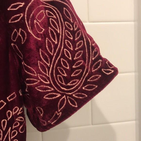 KAS of New York beautiful velvet embroidered dress - Picture 5 of 5